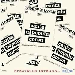 Canta u Populu Corsu - Théâtre de la Ville, spectacle intégral, remasterisé